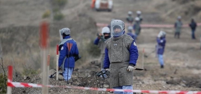 AZERBAIJAN CLEARS MINES FROM AREAS FREED IN KARABAKH