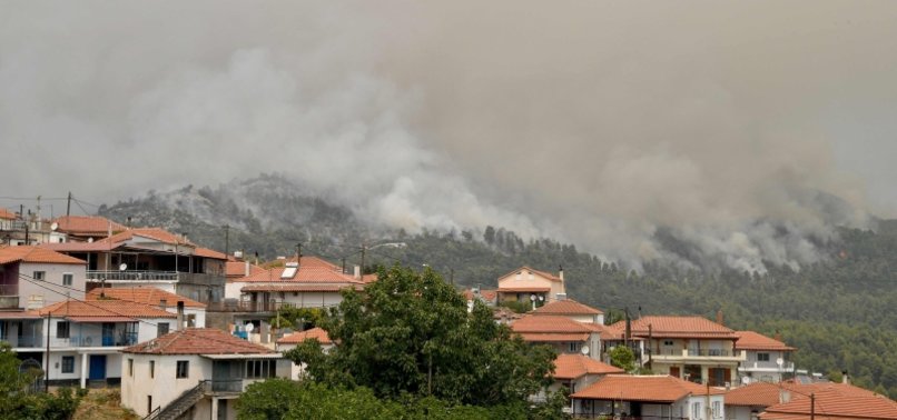 GREECE EVACUATES VILLAGES AFTER FOREST FIRES