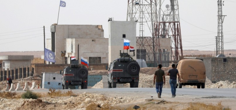 RUSSIAS MILITARY POLICE CROSS EUPHRATES, ARRIVE IN NORTHERN SYRIAS AYN AL-ARAB