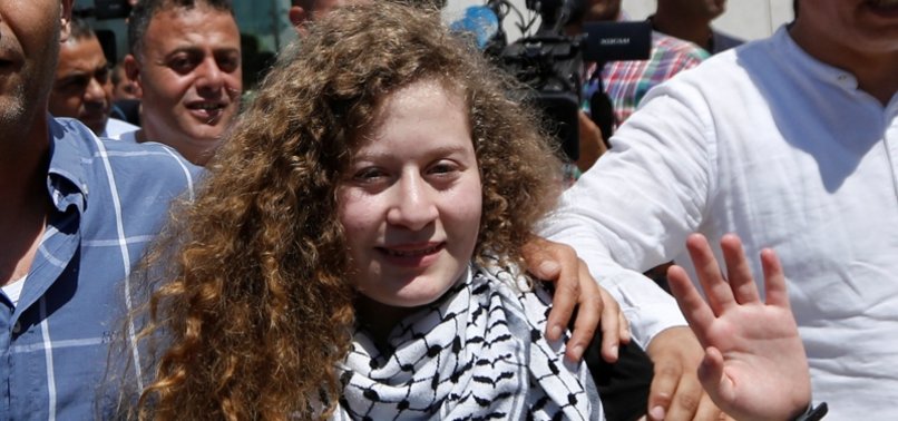 NEWLY-RELEASED PALESTINIAN TEEN ACTIVIST TAMIMI SAYS SHE HAS A POLITICAL FUTURE