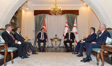 Northern Cyprus’ president receives Turkish vice president, minister