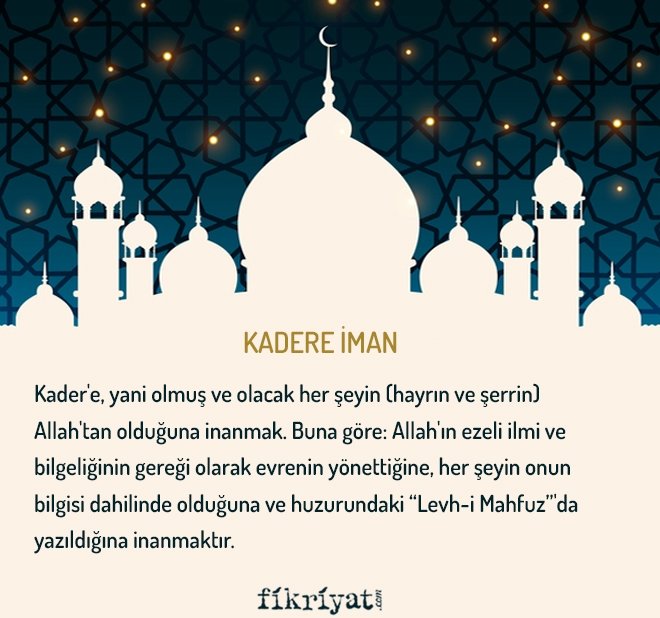 KADERE İMAN
