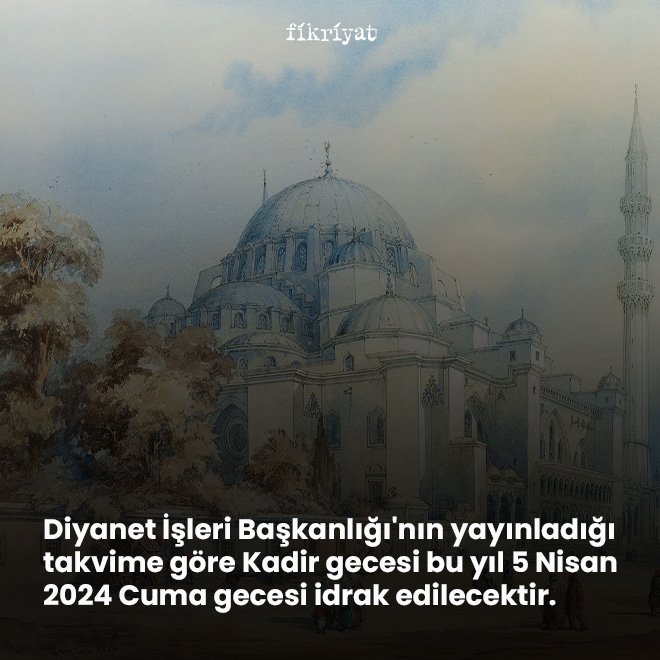 KADİR GECESİ İBADETLERİ