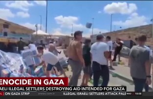 Israeli settlers attack large Gaza aid convoy in occupied West Bank