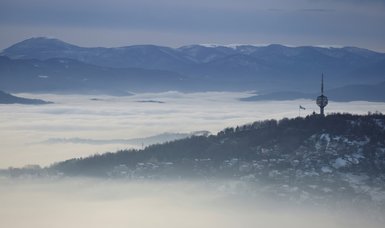 Bosnian capital Sarajevo covered by smog