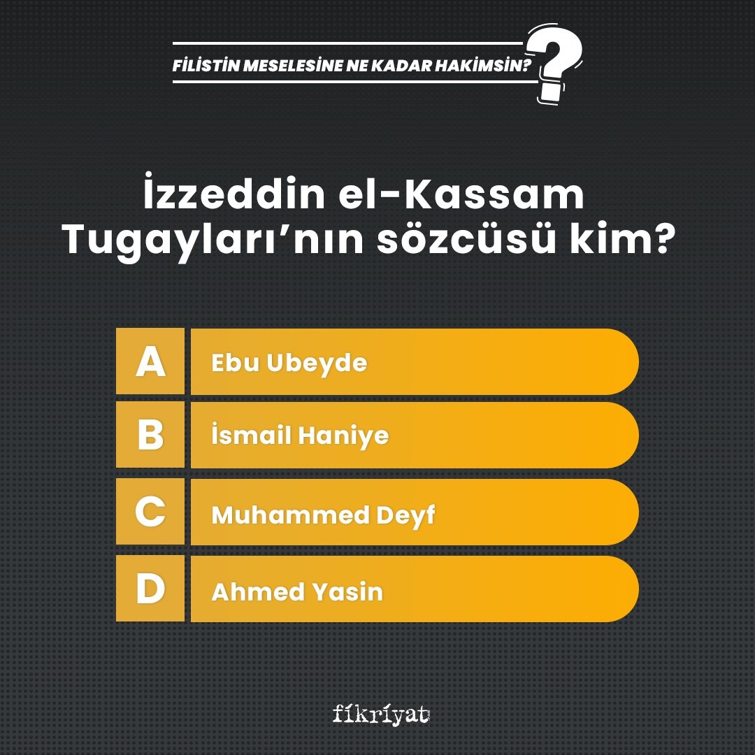 İzzeddin el-Kassam Tugayları’nın sözcüsü kim?