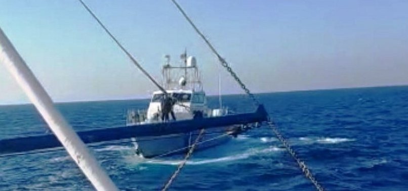 TÜRKIYE STAVES OFF GREEK COAST GUARD PATROL BOAT HARASSING TURKISH FISHING BOATS