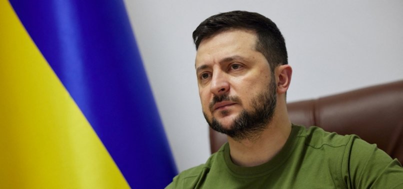 UKRAINIAN PRESIDENT ZELENSKIY SAYS RUSSIAN FORCES COULD USE CHEMICAL WEAPONS