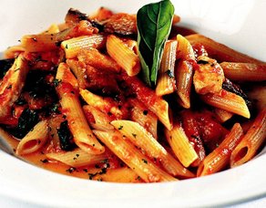 Sebzeli Balıklı Penne