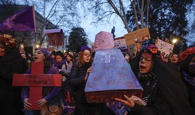 Thousands march in Madrid to mark International Women's Day