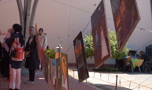 Hope exhibition amid ruins in Gaza