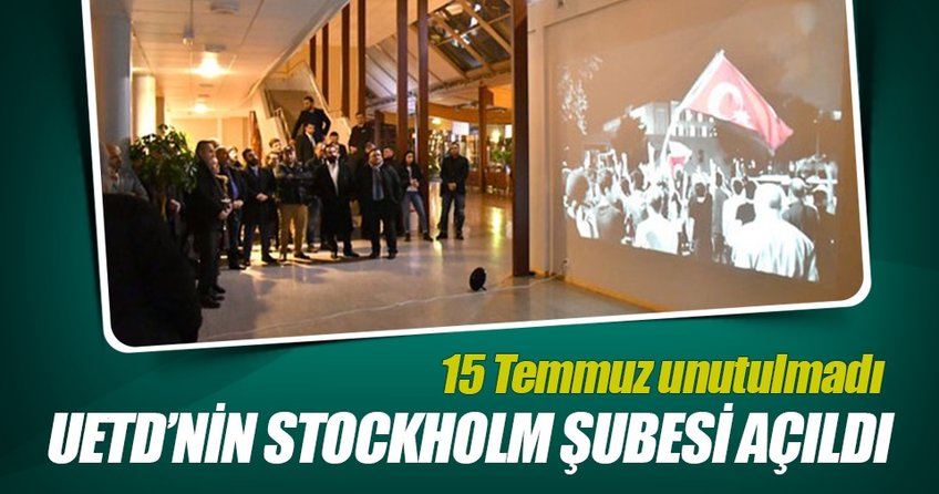 UETD’nin Stockholm şubesi açıldı