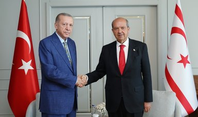 Erdoğan, Tatar hold meeting in Lefkosa to discuss bilateral relations and Cyprus issue