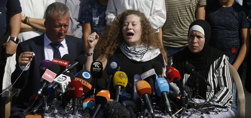 PALESTINIAN ICON TAMIMI VOWS TO KEEP FIGHTING AFTER PRISON RELEASE