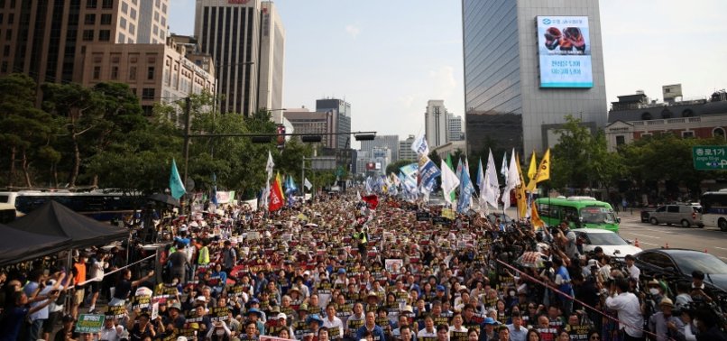 SOUTH KOREAN PROTESTERS CALL FOR GOVERNMENT ACTION ON FUKUSHIMA WATER