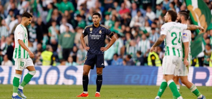 LALIGA LEADERS REAL MADRID HELD TO 1-1 DRAW BY BETIS