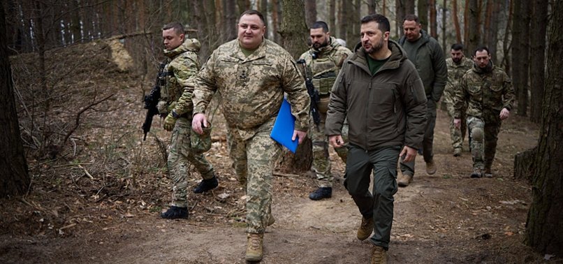 ZELENSKY SAYS INSPECTED NEW DEFENCES IN EAST UKRAINE
