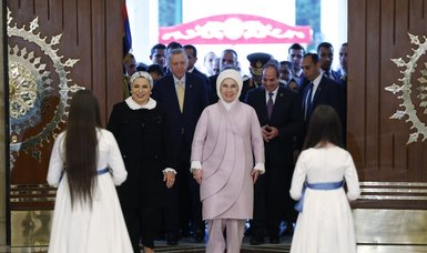 Turkish, Egyptian first ladies inspect Red Crescent's Gaza aid efforts