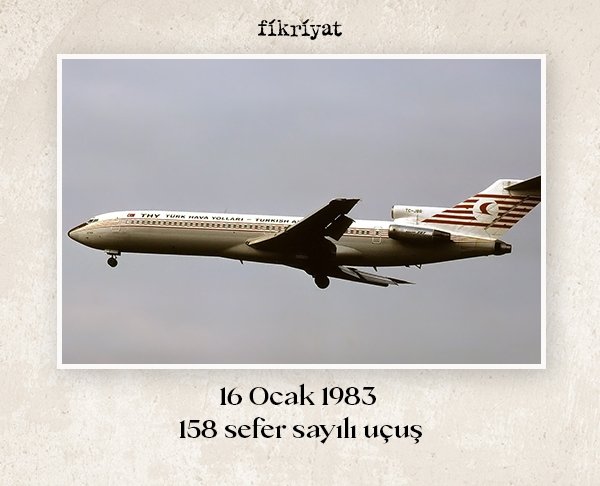 16 Ocak 1983 - 158 Sefer Sayılı Uçuş