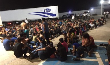 343 migrants found inside truck trailer on Mexico's east coast