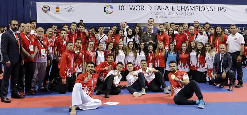 11 MEDALS FOR TURKEY IN KARATE WORLD CHAMPIONSHIP