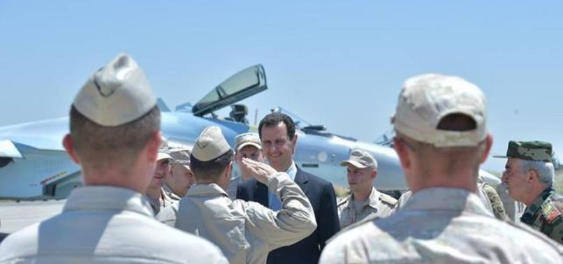BASHAR ASSAD TOURS RUSSIAN MILITARY BASE IN SYRIA