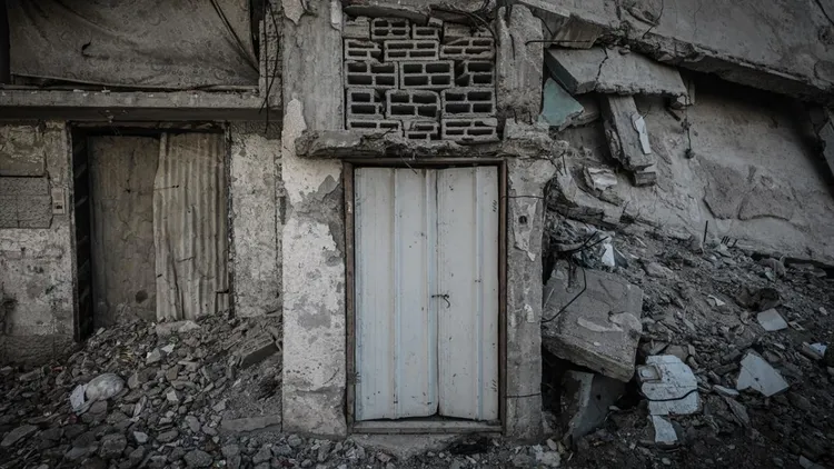 Gaza’s standing doors bear witness to three years of war