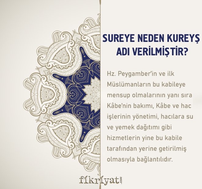 SUREYE NEDEN KUREYŞ ADI VERİLMİŞTİR?
