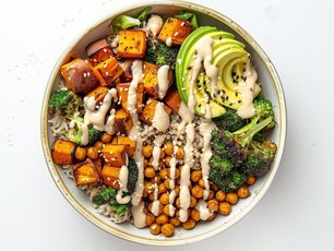 Fırınlanmış Sebzeli Bowl