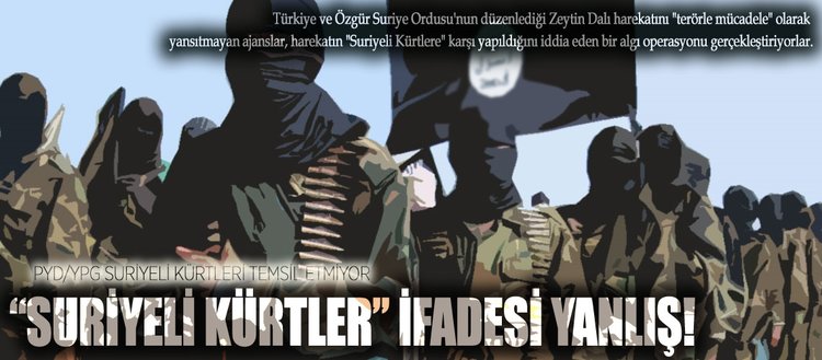 PYD/YPG Suriyeli Kürtleri temsil edemez