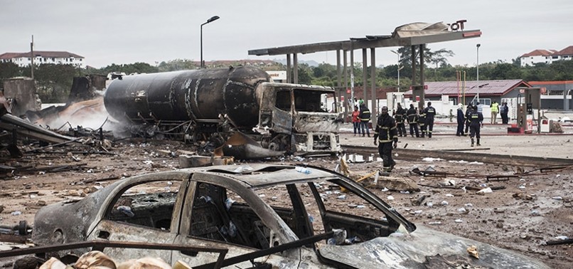 GAS STATION EXPLOSIONS KILL 6 IN GHANAS CAPITAL