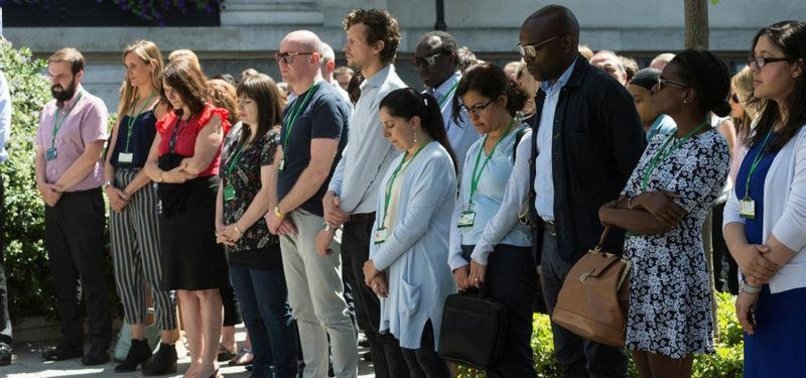 MINUTE OF SILENCE HELD FOR FINSBURY PARK VICTIMS IN UK
