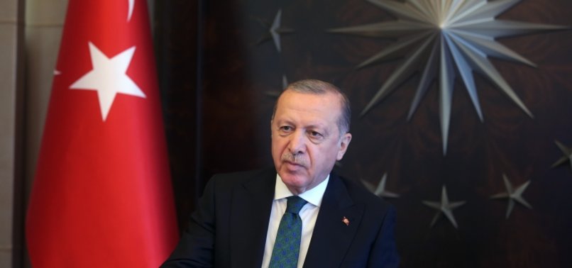 TURKEYS ERDOĞAN CHAIRS CABINET MEETING VIA VIDEO LINK