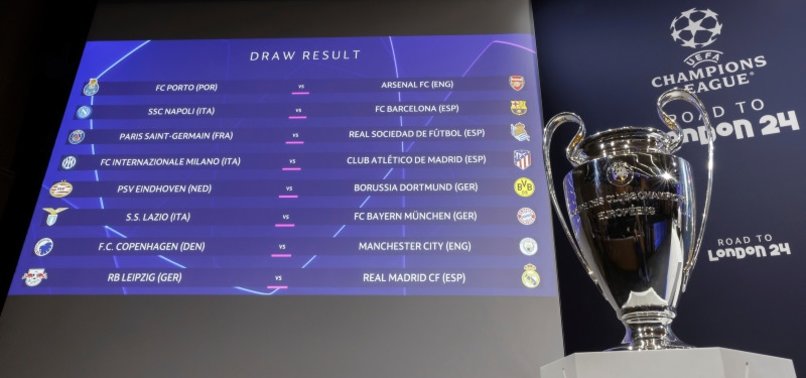 UEFA CHAMPIONS LEAGUE LAST-16 DRAW