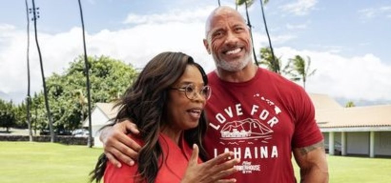 OPRAH, DWAYNE JOHNSON TO HELP MAUI RESIDENTS AFFECTED BY WILDFIRE