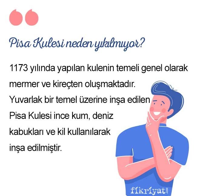 Pisa Kulesi neden yıkılmıyor?
