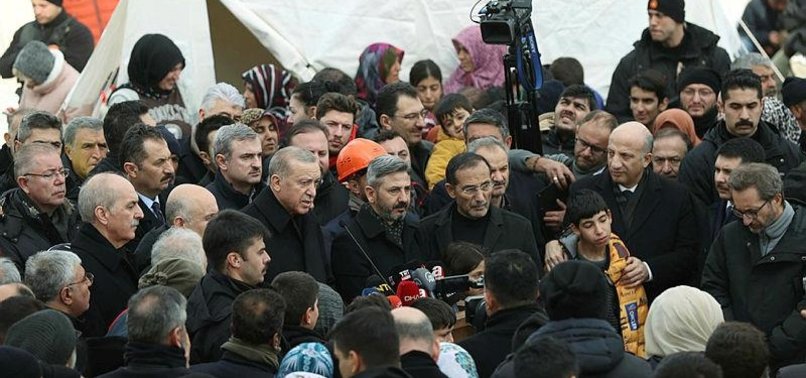 ERDOĞAN: GOVERNMENT WILL PROVIDE RELOCATION AID AND RENT SUPPORT FOR QUAKE VICTIMS
