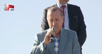 President Erdoğan says we don't recognize any other flag