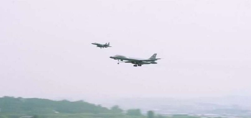 US BOMBERS FLY OVER KOREAN PENINSULA