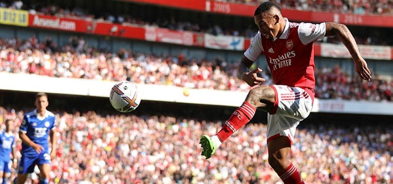 JESUS OPENS ARSENAL ACCOUNT WITH DOUBLE IN WIN OVER LEICESTER
