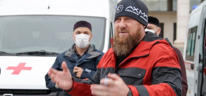 CHECHEN STRONGMAN REAPPEARS DAYS AFTER REPORTED VIRUS ILLNESS