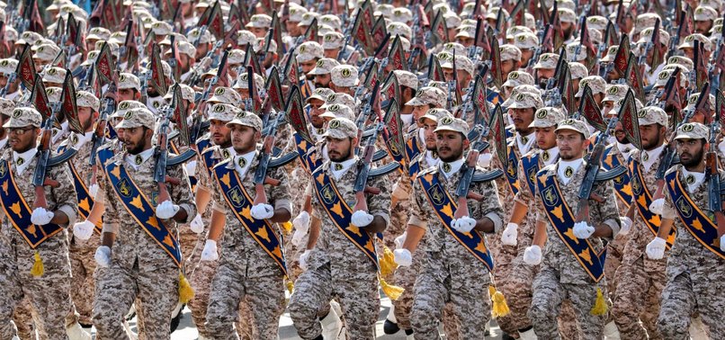 IRAN TO BLACKLIST U.S. MILITARY IF WASHINGTON DESIGNATES GUARDS AS TERRORISTS