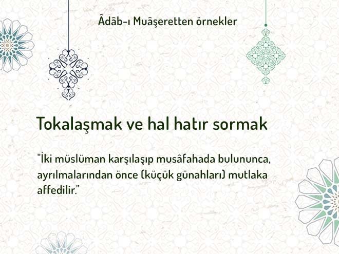 Tokalaşmak ve hal hatır sormak