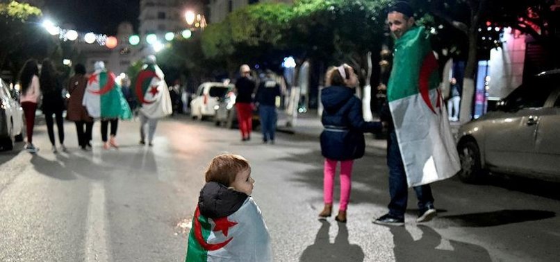 ALGERIANS WELCOME AGING PRESIDENTS RESIGNATION