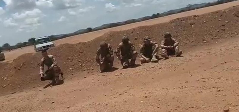 FOOTAGE SHOWS CHADIAN SOLDIERS LINING UP AND DISARMING FRENCH SOLDIERS CIRCULATING ON INTERNET