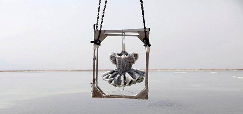 FROZEN CRYSTAL BEAUTY IN THE DEAD SEA