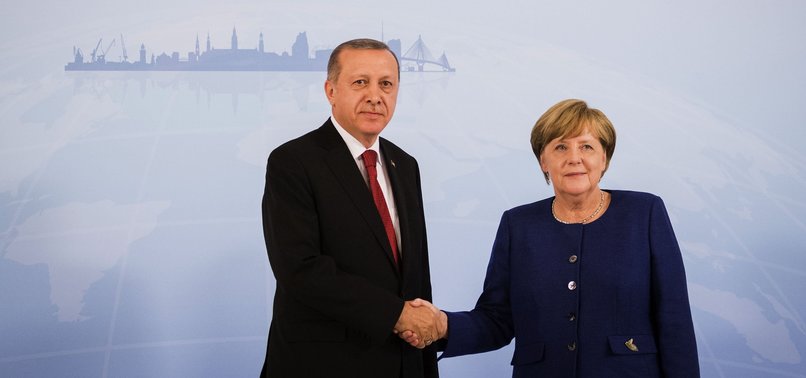 ERDOĞAN HOLDS VIDEO TALK WITH MERKEL TO STRESS TURKEYS EAGERNESS TO OPEN NEW PAGE IN RELATIONS WITH EU