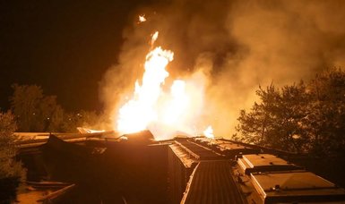 Train derailment causes massive fire in Ohio -local media