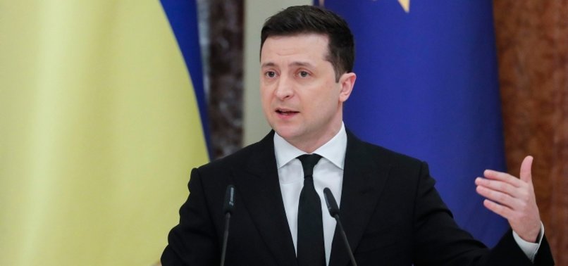 UKRAINES ZELENSKY CALLS ON CITIZENS TO FIGHT AGAINST RUSSIA, PROMISES TO ISSUE WEAPONS TO EVERYONE