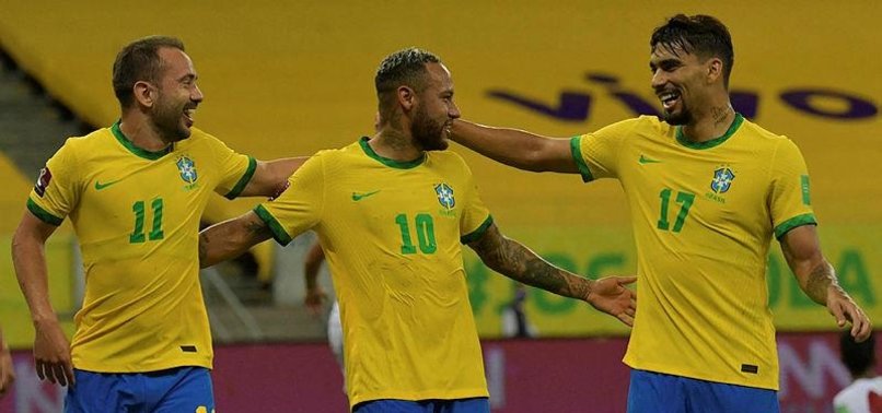 BRAZIL SCORE TWICE IN FIRST HALF TO BEAT PERU 2-0